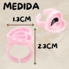 Anillo Para Pegamento Pestañas Soporte Ajustable Set F