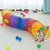 Cat Toy, Foldable Cat Tunnel, Bunny Tunnel, 2-Way Cat Tunnel,
