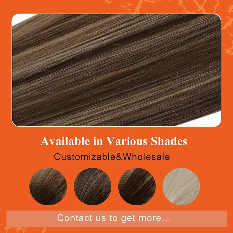 Full Shine Extensiones Cabello 14in Color 3 Resaltado 27 Miel