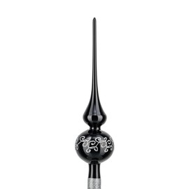 Christmas Tree Topper Large 35 cm in High Gloss Black Tree Topper Christmas Tree Topper Christmas Tree Top Christmas Tree Top