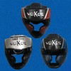 Boxing Headgear Helmet Protector for Adults and Children, Muay Thai Thickened Head Protection Armor for Training White Black + M