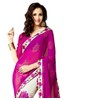 MAHEK - Sari indio para mujer, diseño de flores de
