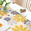 Table Runner Flowers Modern Yellow Grey Table Runner Tablecloth Restaurant