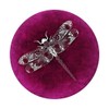 Intricate Abstract Dragonfly on Purple