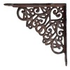 Decorative Shelf Bracket Ornate Heart Brace Rust Brown Cast Iron