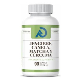 Te Verde, Jengibre, Matcha, Curcuma Suplemento 90 Capsulas                                                                                            