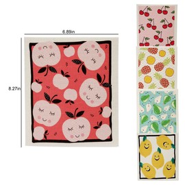 Reusable Swedish Tea Towels, Pack of 5, Cellulose Sponge Cloths, Eco-Friendly, Absorbent, Tea Towels, Kitchen Eco-Friendly,