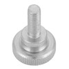 40pcs M6 Zinc Plated Carbon Steel Flat Knurled Head Bolts