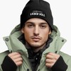 MoonWorks® Men's Beanie with Patch Knitted Hat with Drinking Saying