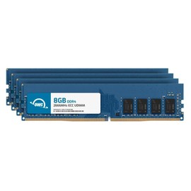 OWC 32GB (4x8GB) DDR4 2666MHz PC4-21300 CL19 1RX8 ECC Unbuffered UDIMM 1.2V 288-pin Workstation Server Memory RAM