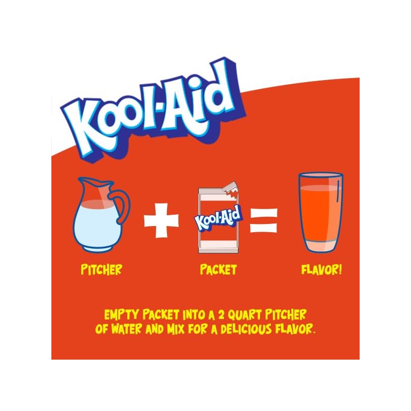 Kool-Aid Soft Drink Mix - Orange Unsweetened, Caffeine Free, 0.15