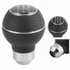 5 Speed Gear Shift Knob Stick Aluminium Alloy and Leather