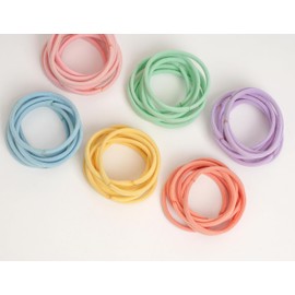 Bianhuan Girls Hair Elastics, Hair Accessories, Hair Clip, Cute, Fashionable, Set of 50 (Pastel)