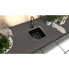 Monarch Abode 12-inch Hand Hammered Matte Black Aluminum Glasgow Dual