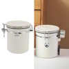 Airtight Coffee Canister 304 Stainless Steel Valve with Scoop for