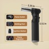 2 Pack Refillable Butane Torch Lighter with Adjustable Jet Flame,