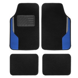 FH Group Car Floor Mats - Carpet Floor Mats for Cars, Universal Fit Automotive Floor Mats, All Purpose Car Floor Mats, Carpet Protector Mat for Most Sedan, SUV, Truck Floor Mats Blue