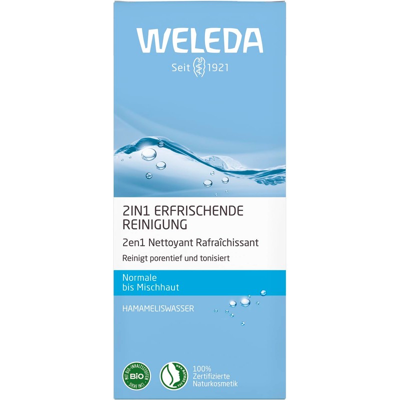 Weleda Organic Refreshing 2-in-1 Cleanser and Toner (1 x 100