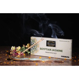 Raajsee Jasmine Flower Natural Incense Sticks 100 Gm Pack-100% Pure Organic Natural Hand Rolled Free from Chemicals-Perfect for Church,Aroma Therapy,Relaxation,Meditation,Positivity,Healing 100gm Pack