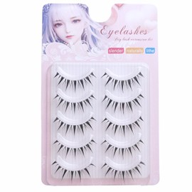 Bodermincer KT20 Natural Top Eyelashes, Popular Handmade, Actress Eyelashes, 5 Pairs