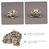 GRIRIW Brass Legged Toad Sculpture Traditional Wealth Desktop Ornament for