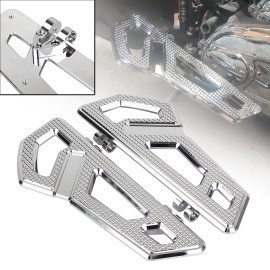 Unbranded Chrome Front Driver Rider Floorboard Footboard For Harley Tour Street Tri Glide