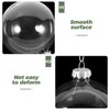 DOITOOL 2Pcs Clear Christmas Ornaments Balls,3.15'' and 2.36" Plastic Acrylic