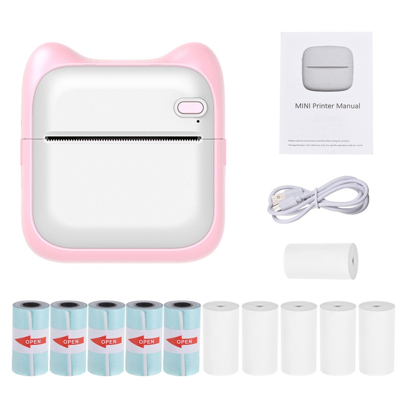 Mini Pocket Photo Printer Portable Thermal Printing Machine 203dpi Wireless