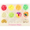 Princess-style Sliced Fruit Nail & Resin with Prismatic Glitter, Set