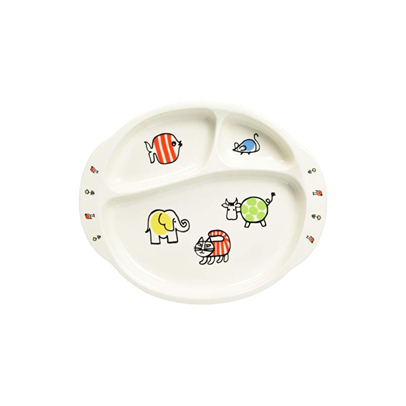 Lisa Larson LL50-308 Children's Plate, Dish, Baby Mikey Pattern (Presentation