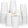 100 x 7oz Single Wall White Paper Cups for Hot