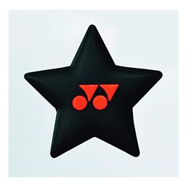 Yonex AC166EX Star Tennis Vibration Stopper (1 Dampener Pack) (Black/Orange)