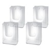 Sigel LH117/4 Wall-Mounted Literature Holder acrylic, with 1 compartment, for