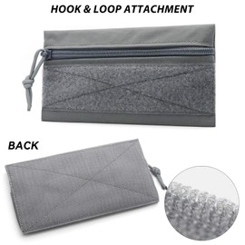Qavctw Tactical Admin Pouch Bag with Hook and Loop Tool Storage Bag Snack Pouch Candy Bag Hanging Pouches