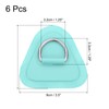 PATIKIL 3.5" Paddle Board D Rings, 6 Pcs Stainless Steel