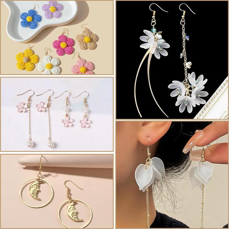 Earring Hooks Earring Making Kit – 600 Pcs Gold Plated