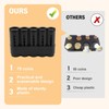Coin Box with 5 Compartments, Coin Dispenser in Black, Change