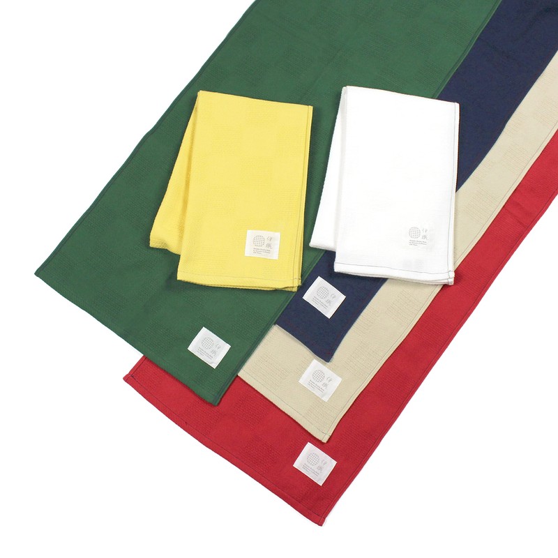 Imabari Towel Iori Non-Pile (Non-Pile) Face Towel (Red)