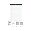 STAPLES Notepads, 8.5-inch x 11.75-inch, Wide Ruled, White, 50 Sheets/Pad,