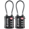 ANVIL TSA Approved Luggage Locks - Re-settable 3-Digit Combination Cable