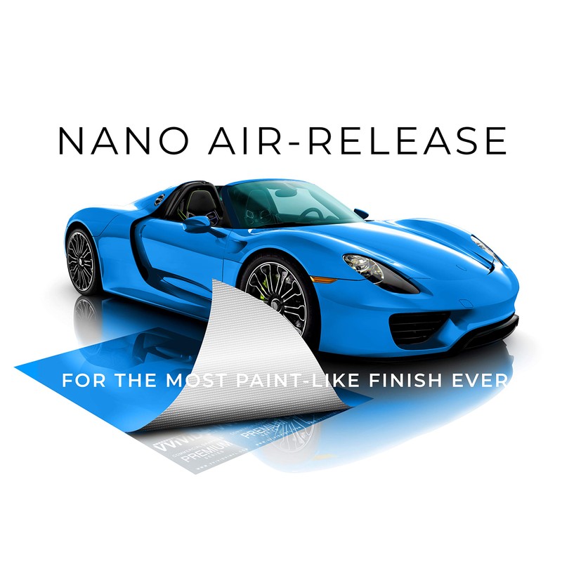 VViViD+ Ultra Gloss Smurf Blue Vinyl Car Wrap Premium Paint