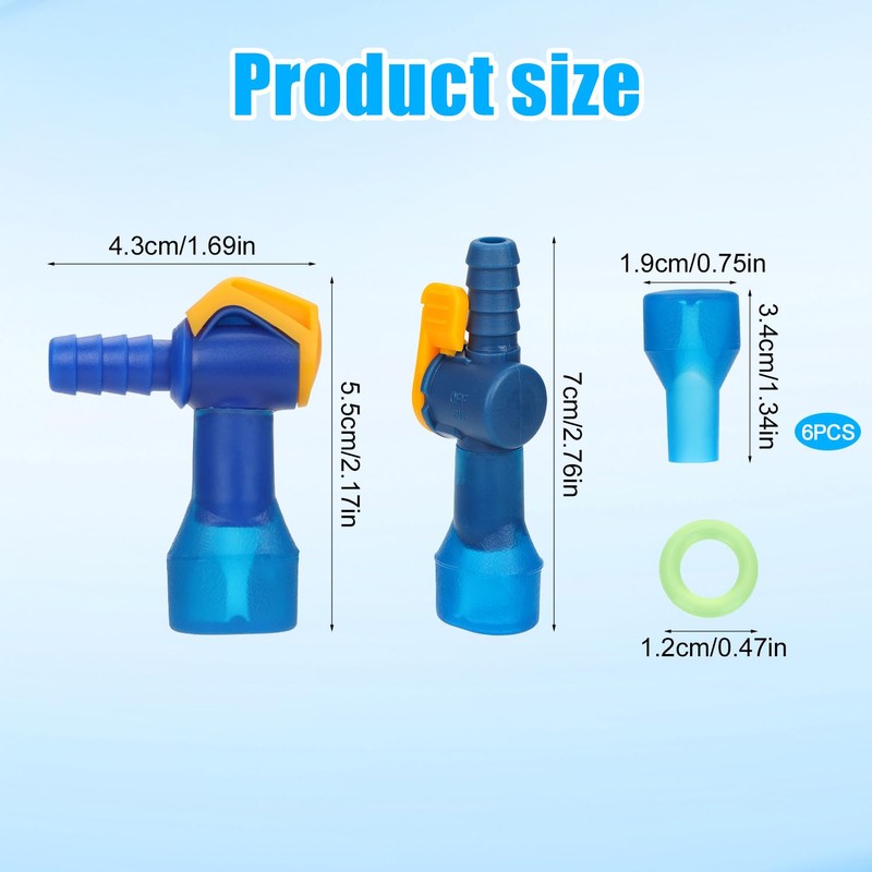6st Bite Valve with 2 Straight and Angled Hose Connector