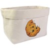 Azeeda Large 'Bitten Cookie' Canvas Organiser/Storage Bag (OR00010858)