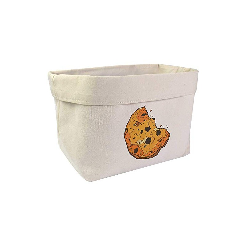 Azeeda Large 'Bitten Cookie' Canvas Organiser/Storage Bag (OR00010858)