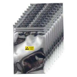 Antistatic Bags, 100pcs Resealable ESD Bags 4x6inches with Labels for GPU Hard Drive SSD HDD and Electronic Device (Ziplock-4X6-100pc)