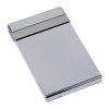 Stephanie Imports Vertical Slim Brushed Silver Metal Business Card Holder
