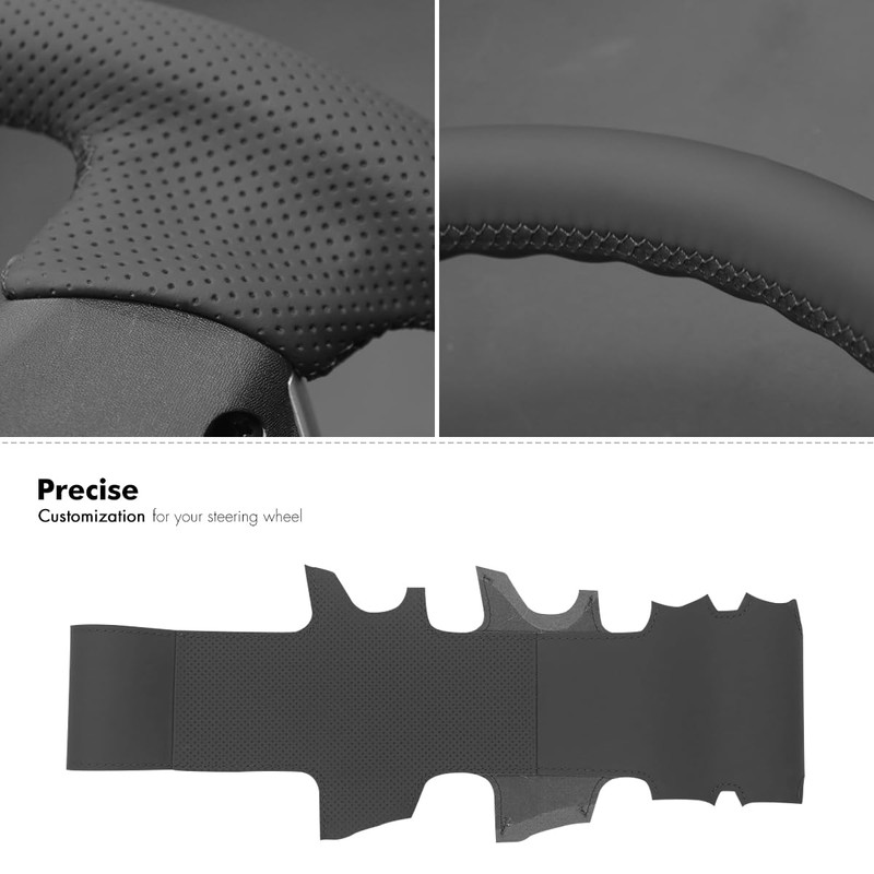 MEWANT Steering Wheel Cover for Mitsubishi L200 2006-2015 Hand Sewing