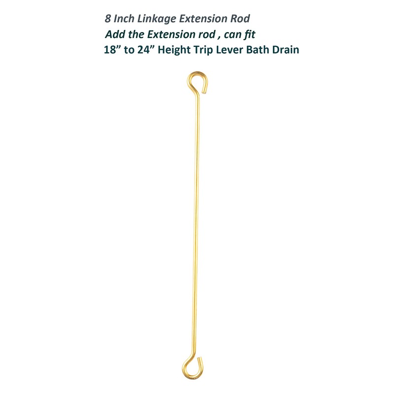 Tub Drain Linkage Assembly, Solid Brass, Fit for Trip Lever