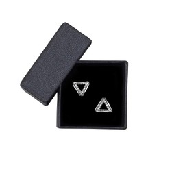 SOFIA MILANI - Women's Earrings 925 Silver - with Zirconia Stones - Triangle Stud Earrings - 20596