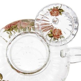 Gold Rose Heat-Resistant Mall Teapot